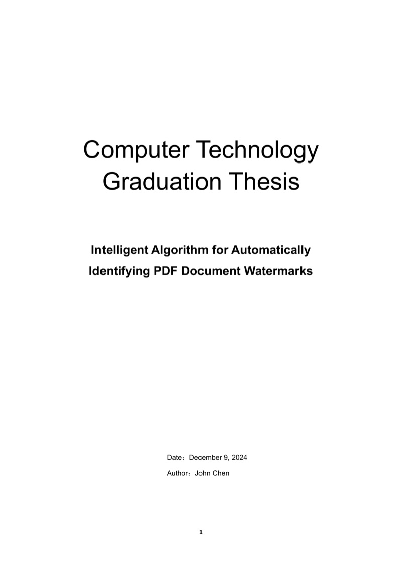 Same PDF cover page after repeated text watermark removal with clean background
